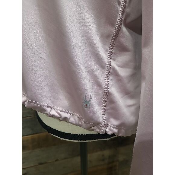 Spyder Active Top Womens Large Dusty Rose Long Sleeve Reflective Waist Bungee - Picture 3 of 9